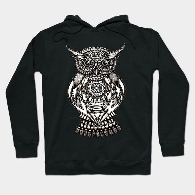 Owl mandala Hoodie by Lamink